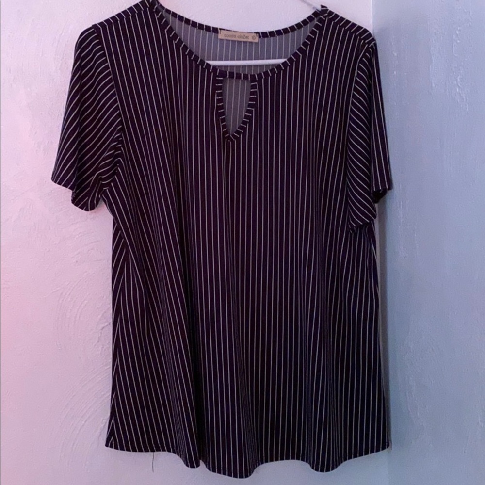 Black and white striped shirt